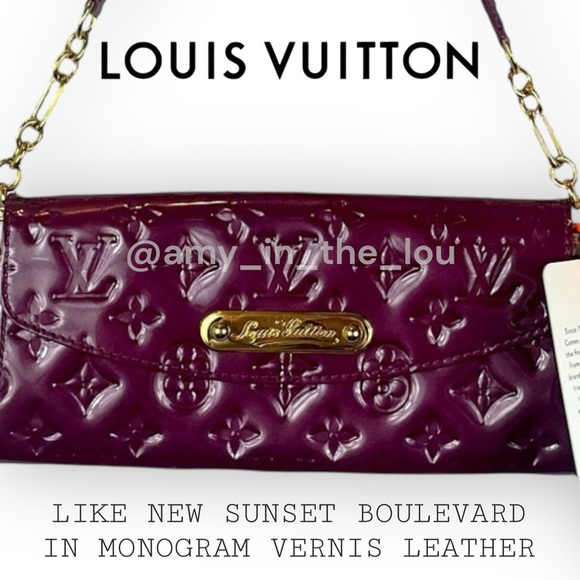 Louis Vuitton Handbags - Louis Vuitton Sunset Boulevard in Amarante Vernis Leather